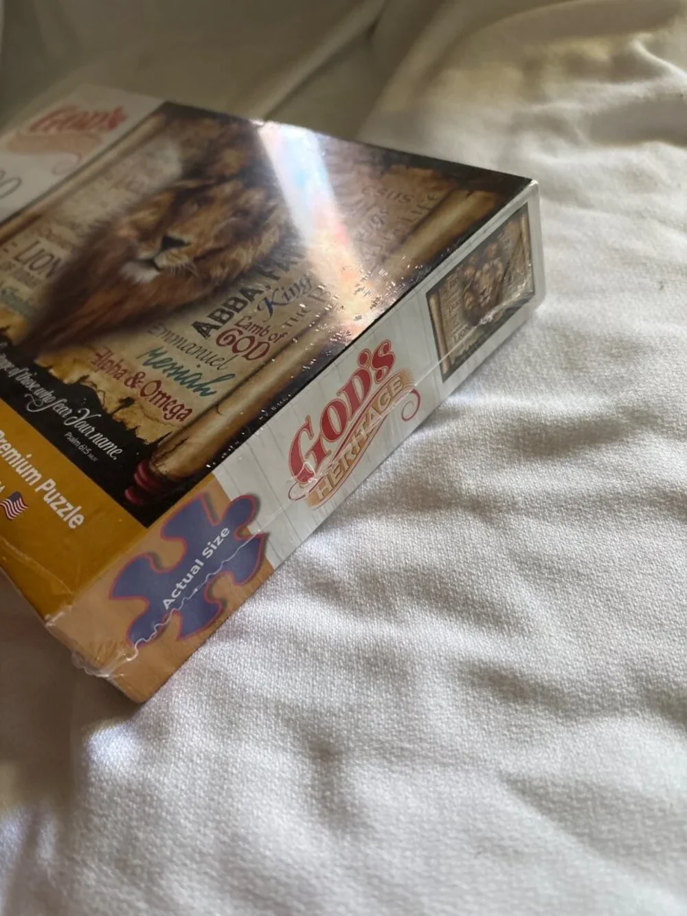 Gods Heritage 300-Piece Lion Of Judah Jigsaw Puzzle With 30-Day Devotional Bonus